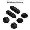 VIKEFON Cable Cord Wire Organizer Silicone USB Cable Winder Management Clips Self Adhesive for Mouse Keyboard Headset For iPhone
