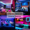 Bluetooth LED Strip Lights Smart SMD 5050 APP Remote Control Flexible Ribbon Diode Lamp Tape TV Backlights Game Room Home Decor