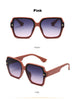 Fashion Square Frame Sunglasses for Women Luxury UV Protection Large Frame All-Match DS-8052-1