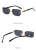Rimless Sunglasses Rectangle Fashion Popular Women Men Shades Small Square Sun Glasses For Female Male Summer Traveling Oculos