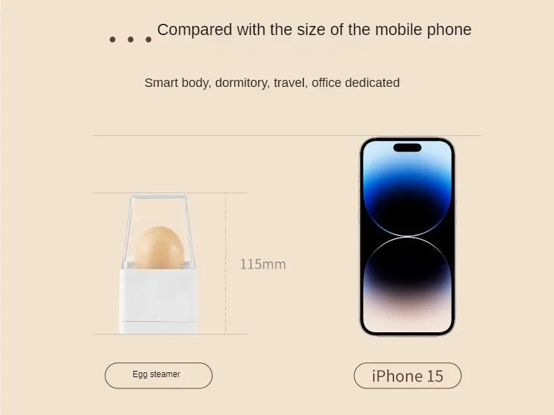 220V Portable Egg Boiler and Steamer with Automatic Power Off for Home and Office Use