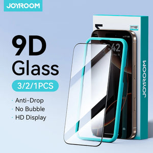 Joyroom 3/2/1PCS HD Glass For iPhone 17 16 15 Pro Max Screen Protector Full Screen Tempered Glass Protection For iPhone 17 16 15