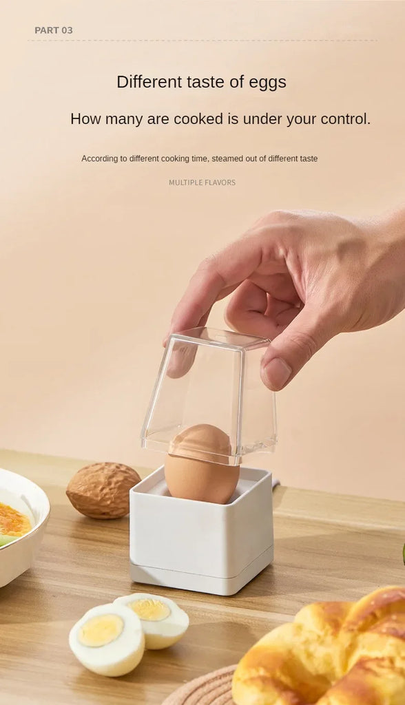 220V Portable Egg Boiler and Steamer with Automatic Power Off for Home and Office Use